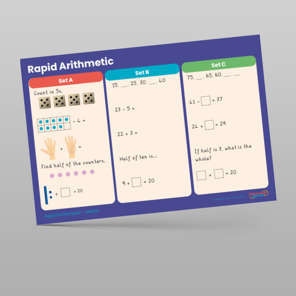 Year 2 Autumn Week 3 Rapid Arithmetic Resource | Classroom Secrets