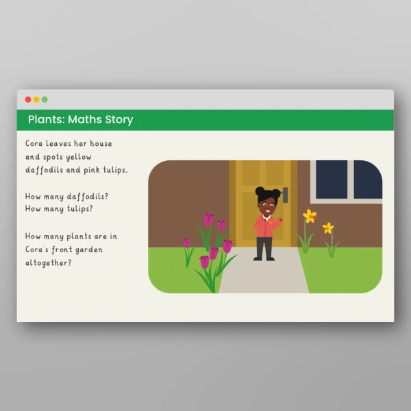 An image of the Plants Maths Story Resource