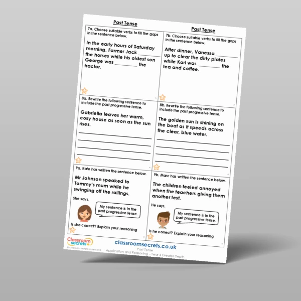 An image of the Past Tense Application and Reasoning Resource