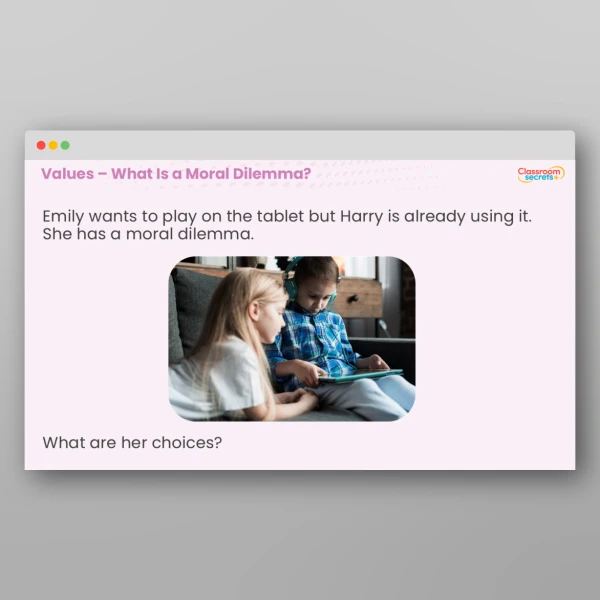 An image of the What Is a Moral Dilemma? PPT Resource