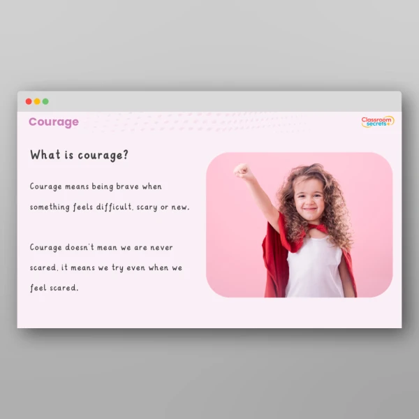 An image of the Values Resource - Courage Resource