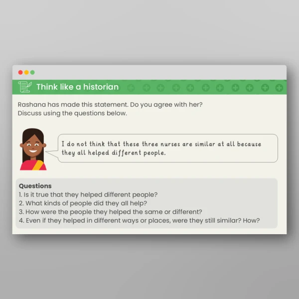 An image of the Lesson 5: What Similarities and Differences Are There Between These Nurses? PPT Resource