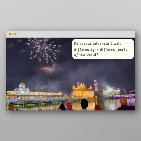 An image of the Diwali I Wonder Discussion Prompts Resource
