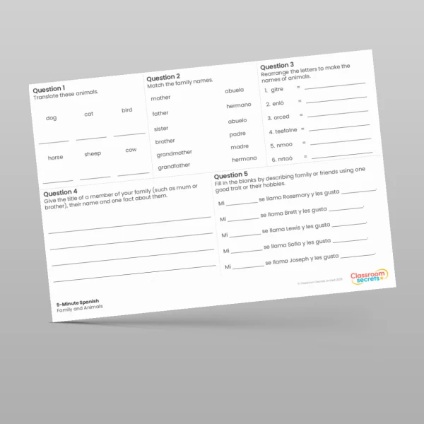 An image of the 5-Minute Spanish Resource