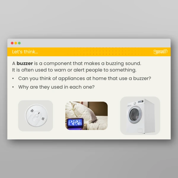 An image of the Lesson 3: How Can We Change the Volume of a Buzzer? Investigation Resource