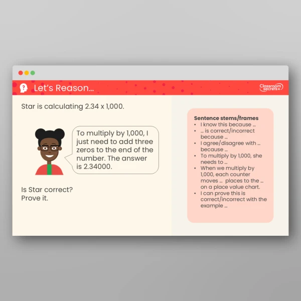 An image of the Multiply by 10, 100 and 1,000 Teaching PPT Resource