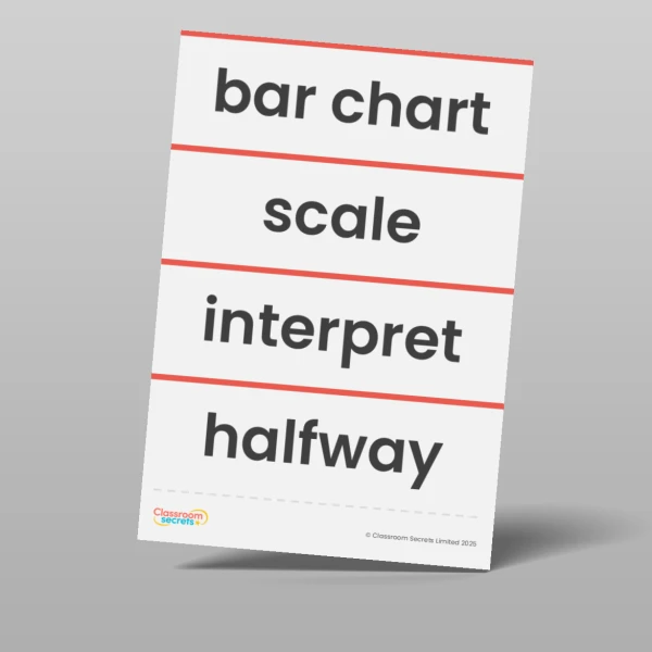 An image of the Statistics Vocabulary Pack Resource