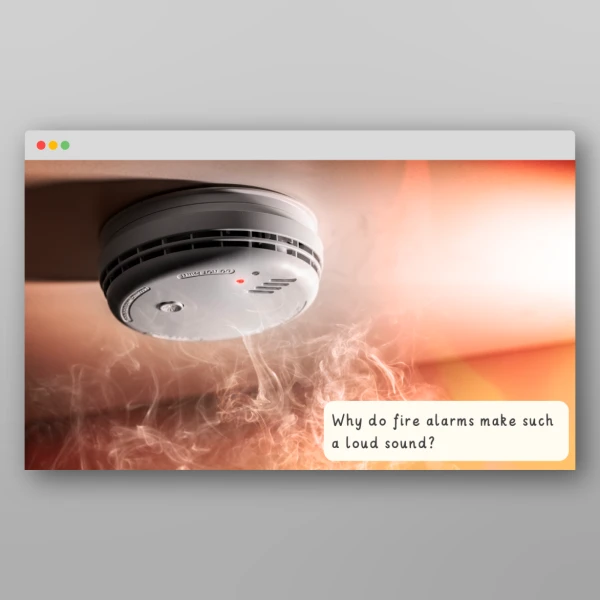 An image of the Fire Safety I Wonder Discussion Prompts Resource