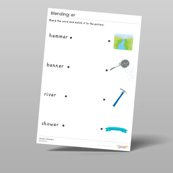 An image of the Phonics Blending Activities er Resource