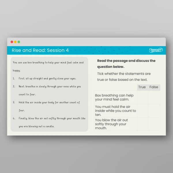 An image of the Rise and Read World Mental Health Day Resource