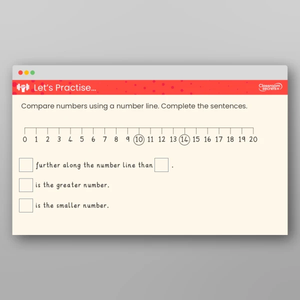 An image of the Compare Numbers to 20 Teaching PPT Resource