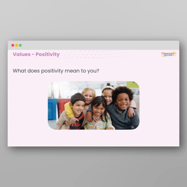 An image of the LKS2 Values - Positivity Resource