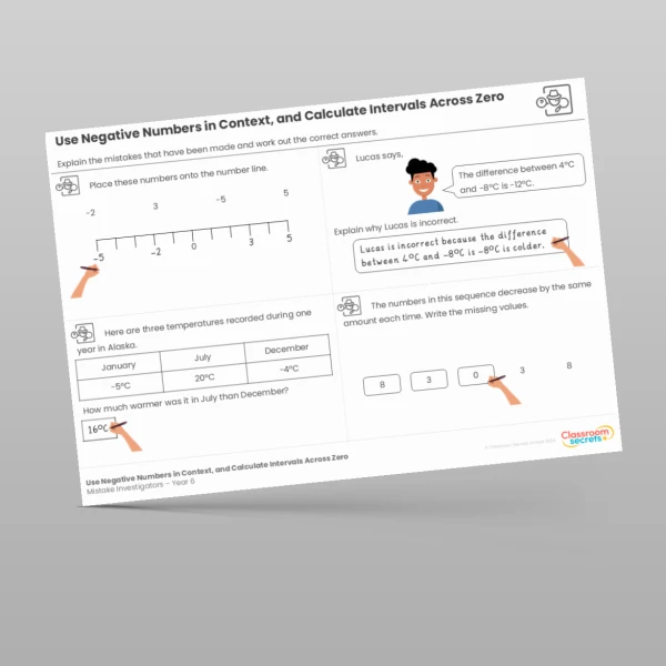 An image of the Place Value Mistake Investigators Resource