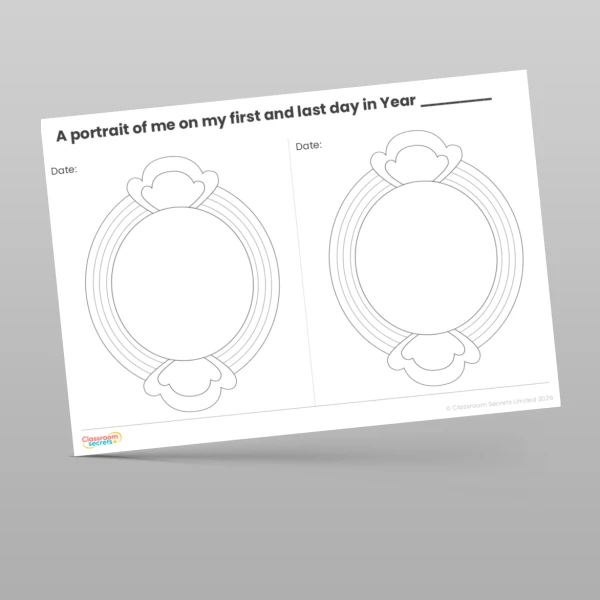 An image of the First Day and Last Day Self-Portraits Resource
