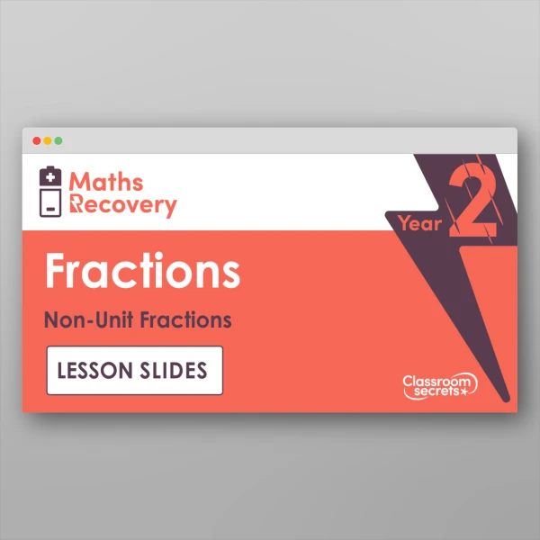 An image of the Non-Unit Fractions Lesson Slides Resource