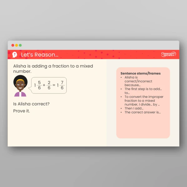 An image of the Add Fractions and Mixed Numbers Teaching PPT Resource
