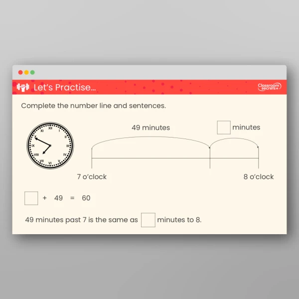 An image of the Tell the Time to the Minute Teaching PPT Resource