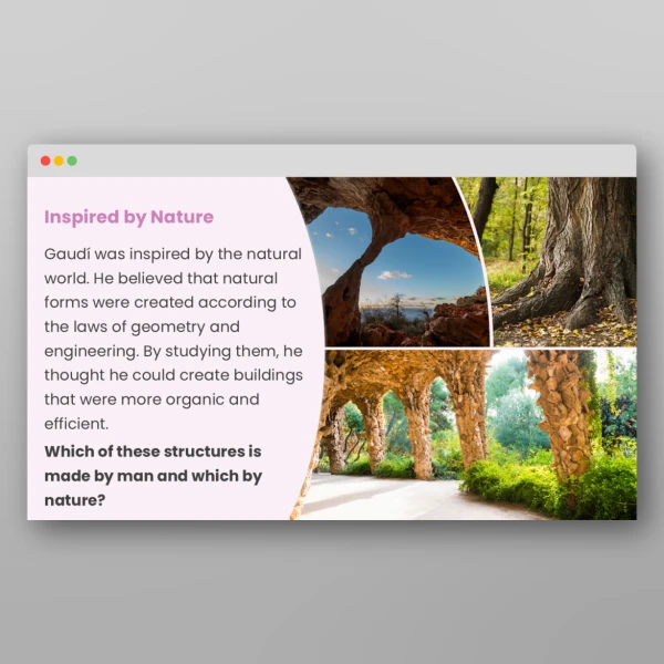 An image of the Architecture of Antoni Gaudí Art Lesson Resource
