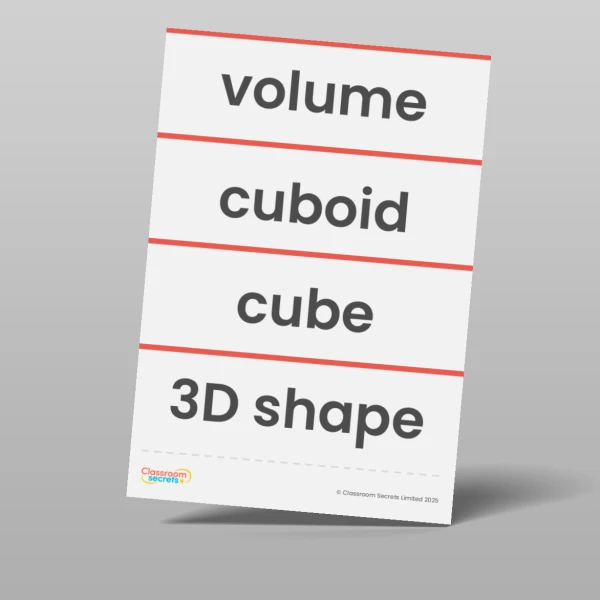 An image of the Volume Vocabulary Pack Resource