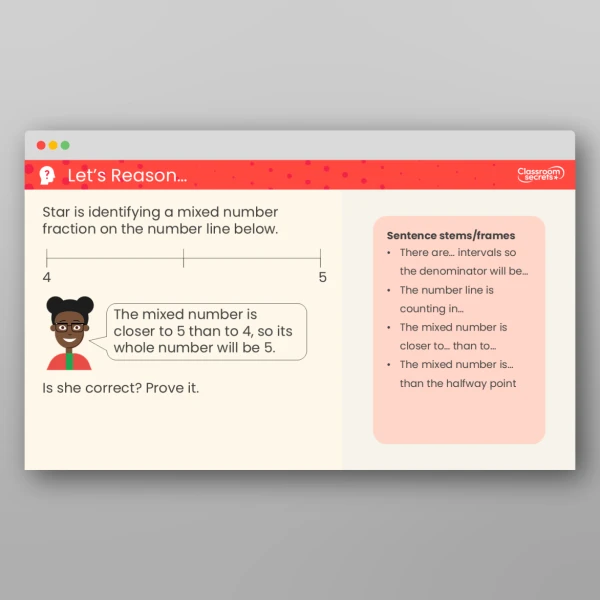An image of the Number Lines with Mixed Numbers Teaching PPT Resource