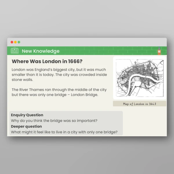 An image of the Lesson 1: What Was London Like in 1666? PPT Resource