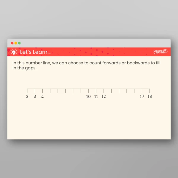 An image of the The Number Line to 20 Teaching PPT Resource