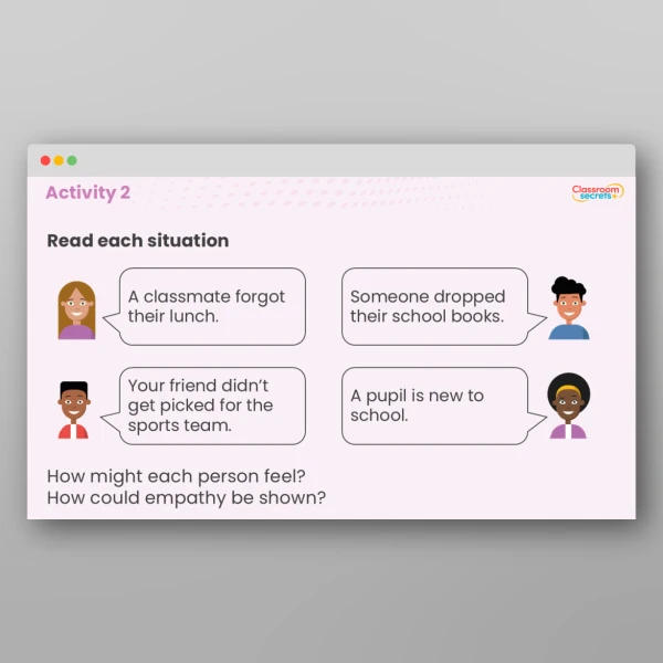 An image of the LKS2 Values - Empathy Resource