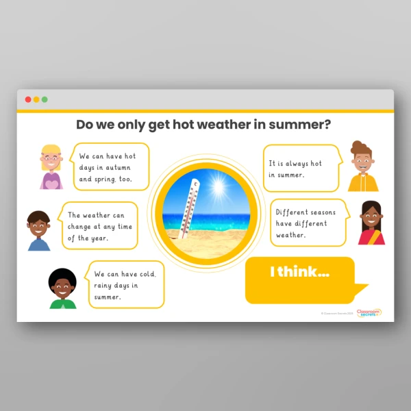 An image of the Seasonal Changes Concept Cartoons Resource