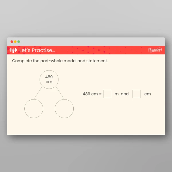 An image of the Equivalent Lengths (Metres and Centimetres) Teaching PPT Resource