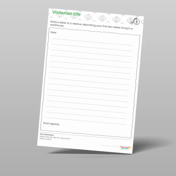 An image of the Lesson 5: What Was Life Like for Victorians? Worksheet Resource