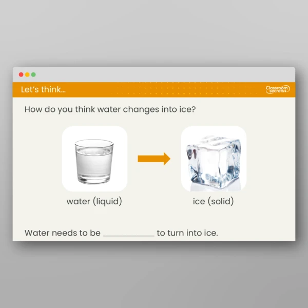 An image of the Lesson 2: What are Changes of State? Resource