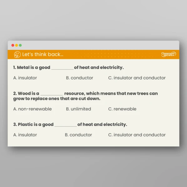 An image of the Lesson 4: Which Material and Why? Resource