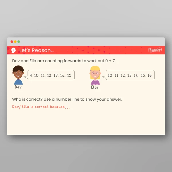 An image of the Free Add by Counting On within 20 Teaching PPT Resource