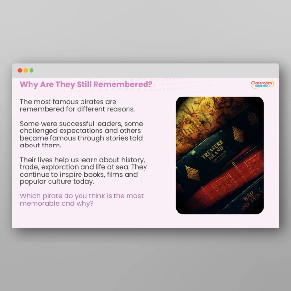 An image of the The Famous Pirates Teaching PPT Resource