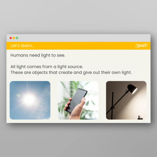 An image of the Lesson 1: How Does Light Travel? Investigation Resource