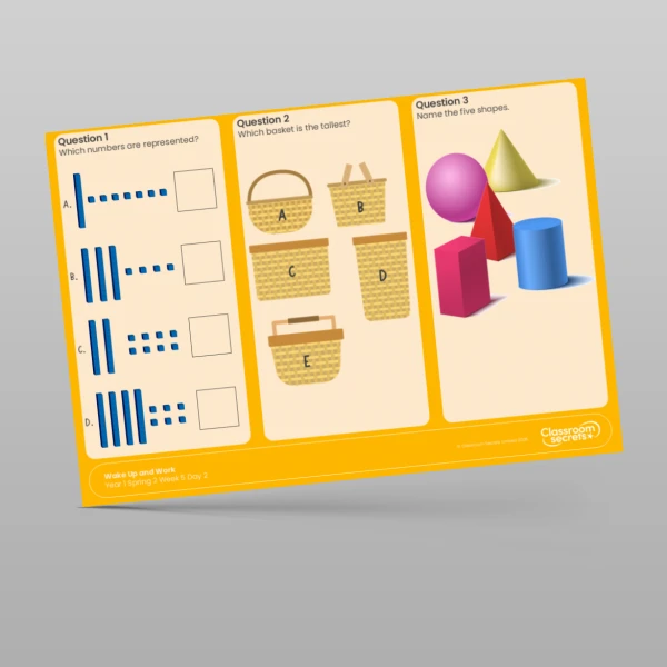 An image of the Spring 2 Week 5 Wake Up and Work Resource