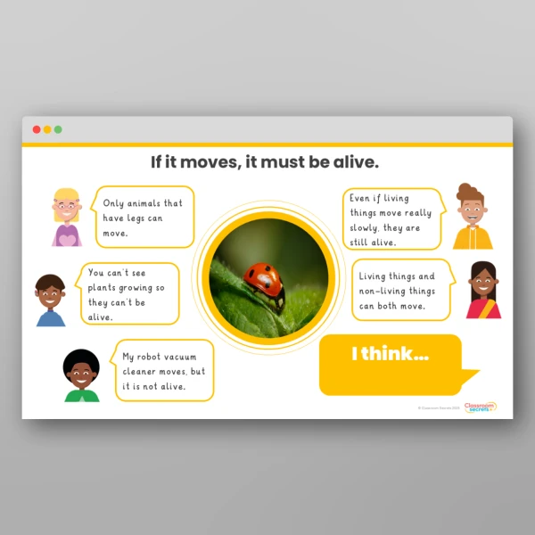 An image of the Living Things and their Habitats Concept Cartoons Resource