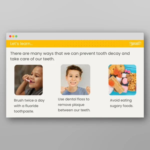 An image of the Lesson 4: How do We Look After Our Teeth? Investigation Resource