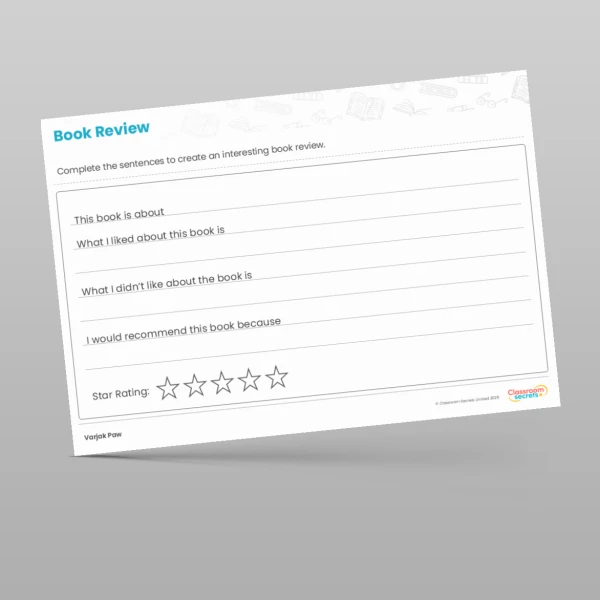 An image of the Varjak Paw Writing Unit Blurb and Book Review Resource