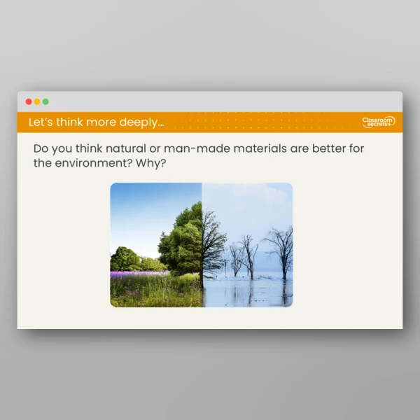 An image of the Lesson 2: Where Do Natural and Man-Made Materials Come From? Resource