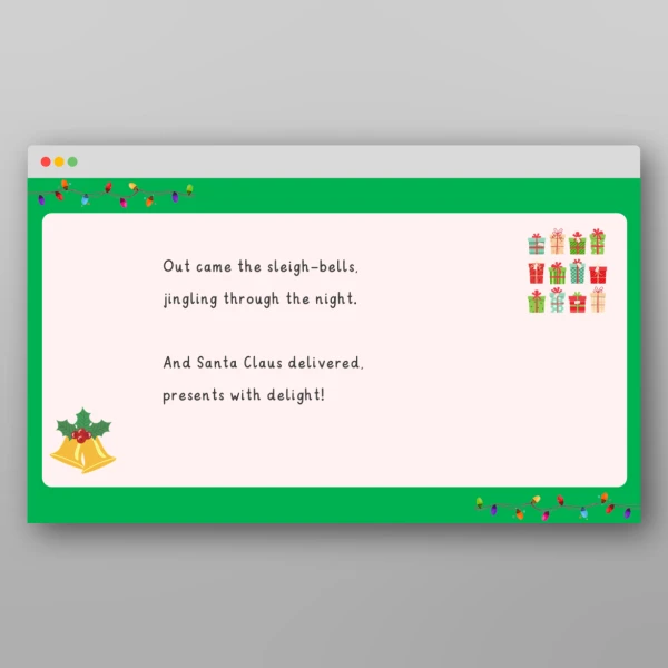 An image of the Christmas Rhyme Resource