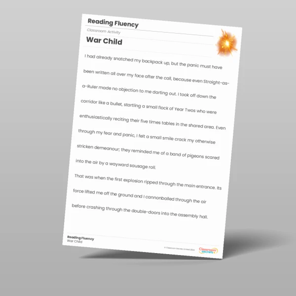 An image of the War Child Reader's Theatre Resource