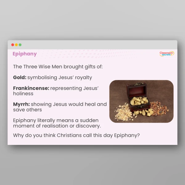 An image of the Epiphany Whole School Assembly Resource