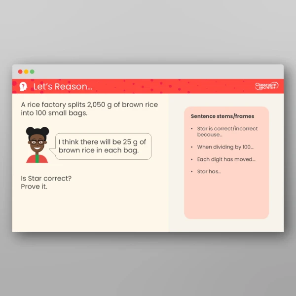 An image of the Divide by 10, 100 and 1,000 Teaching PPT Resource