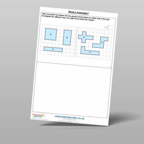 Year 3 What Is Perimeter Discussion Problem Resource | Classroom Secrets