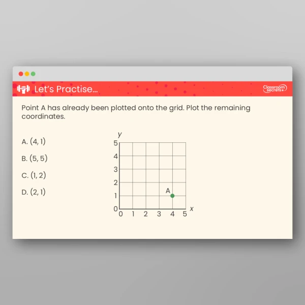 An image of the Plot Coordinates Teaching PPT Resource