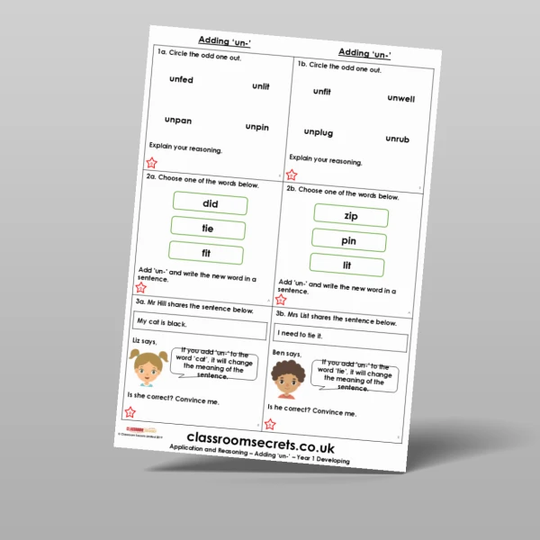 An image of the Adding ‘un-’ Application and Reasoning Resource