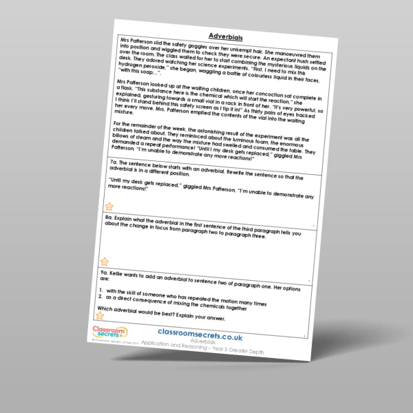 An image of the Adverbials Application and Reasoning Resource