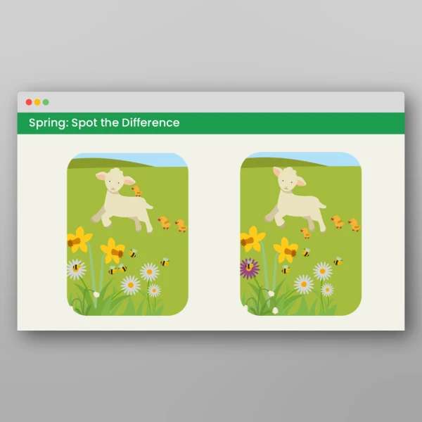 An image of the Spring Visual Discrimination Activities Resource