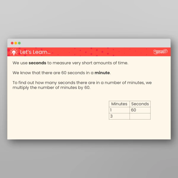 An image of the Hours, Minutes and Seconds Teaching PPT Resource